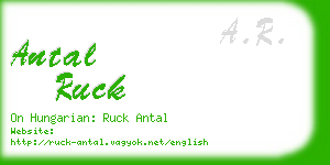 antal ruck business card